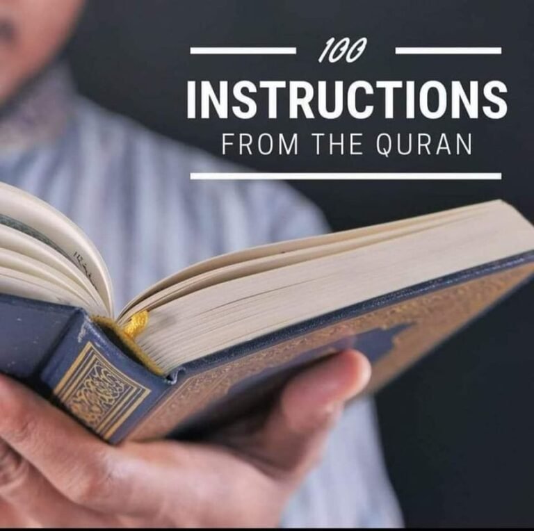 100 Instructions from the Noble Quran - Islam Compass