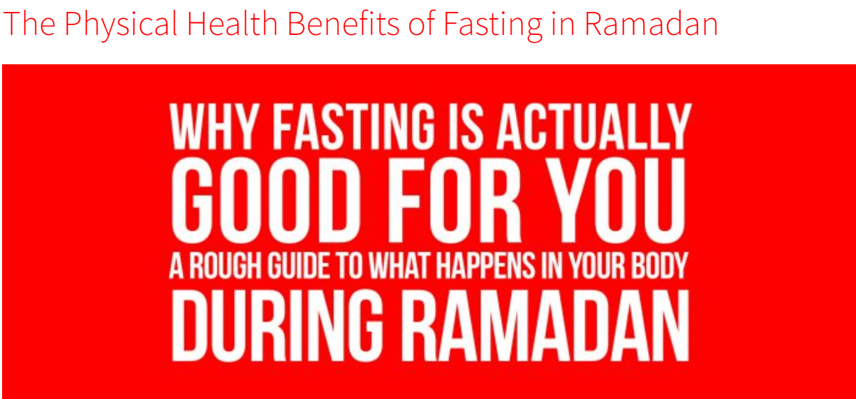 The Wisdom Of Fasting The Month Of Ramadan - Islam Compass