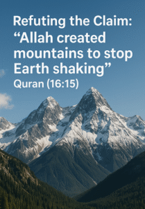 Refuting the Claim: “Allah created mountains to stop Earth shaking ...